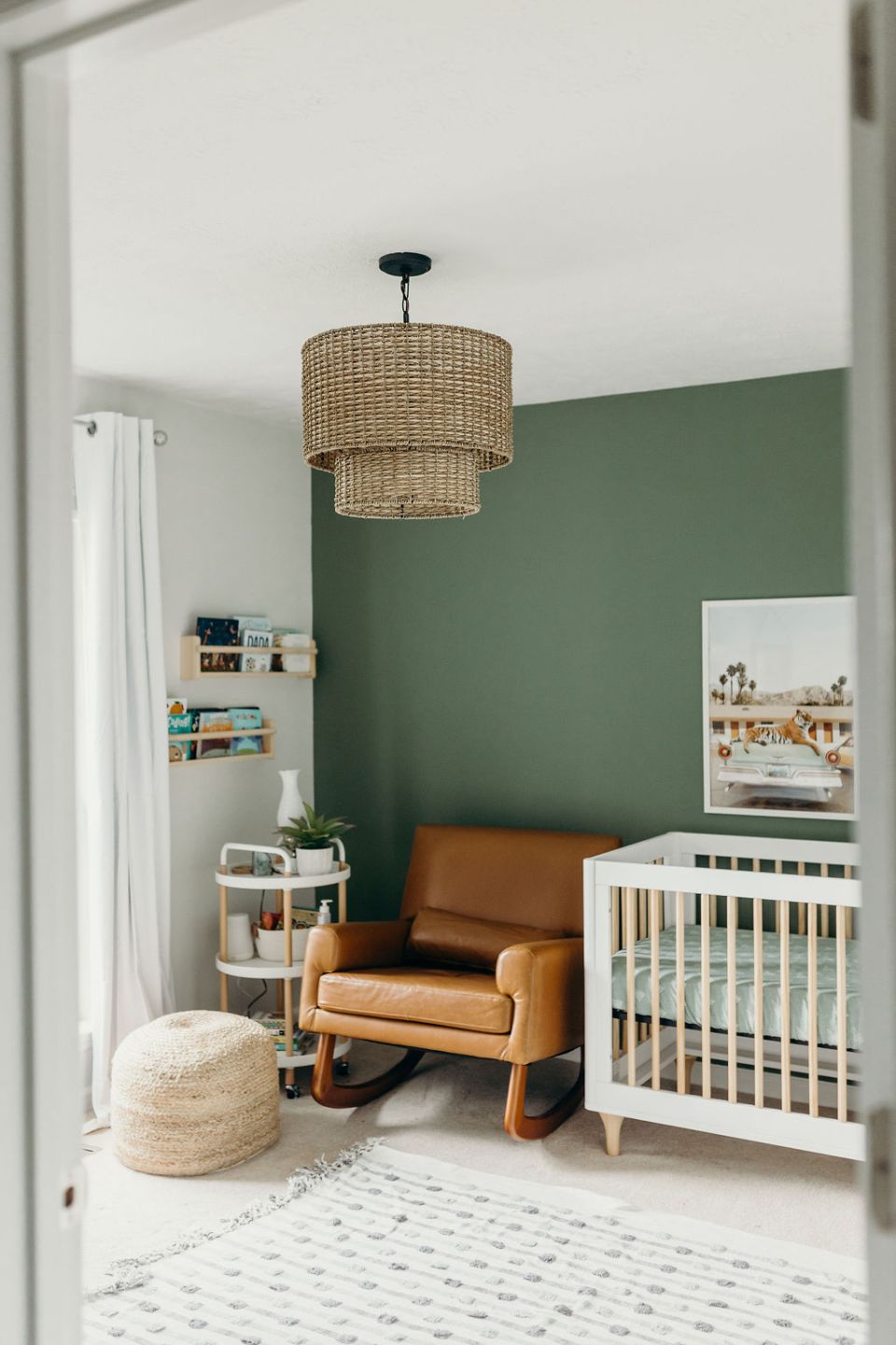 Boho-Chic-Green-Baby-Boy-Nursery-Elizabeth-McCravy-3 Boho-Chic-Green-Baby-Boy-Nursery-Elizabeth-McCravy-3