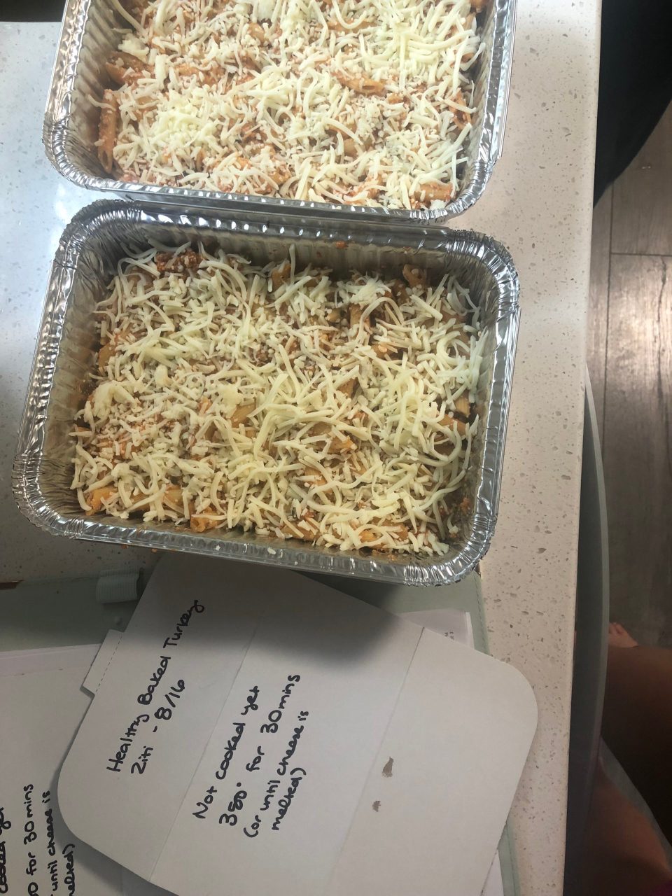 Freezer-Meals-For-Postpartum-Easy Turkey Baked Ziti - Easy Freezer meal for postpartum moms
