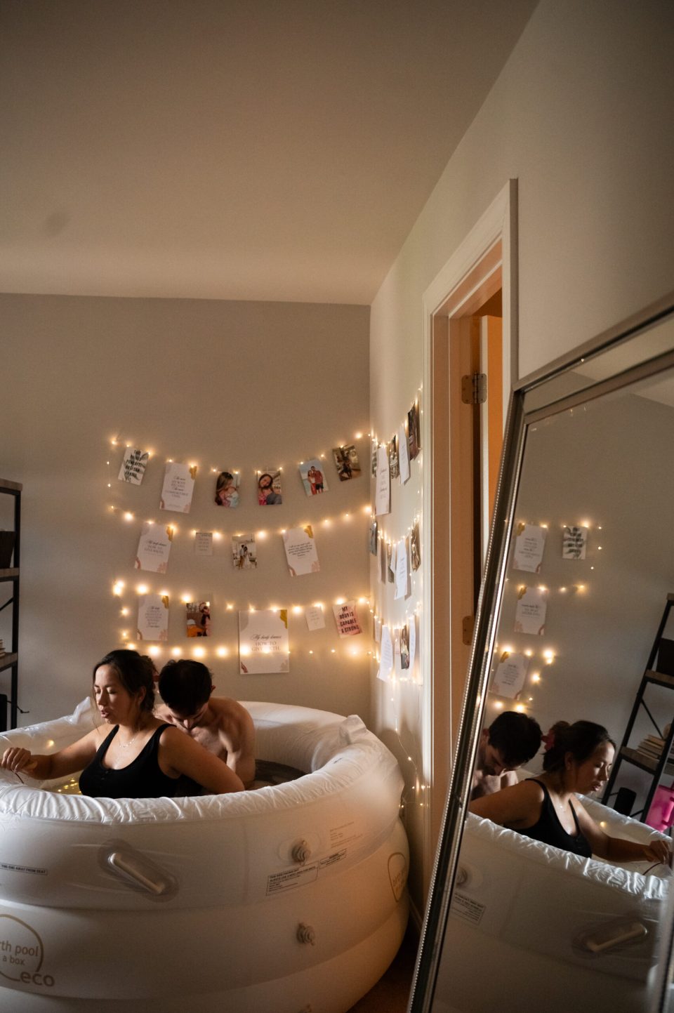 Home Birth Set Up - HBAC birth, VBAC birth Fairy lights for home birth