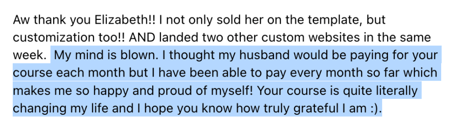 Booked-out-designer-email-message-testimonial Booked-out-designer-email-message-testimonial