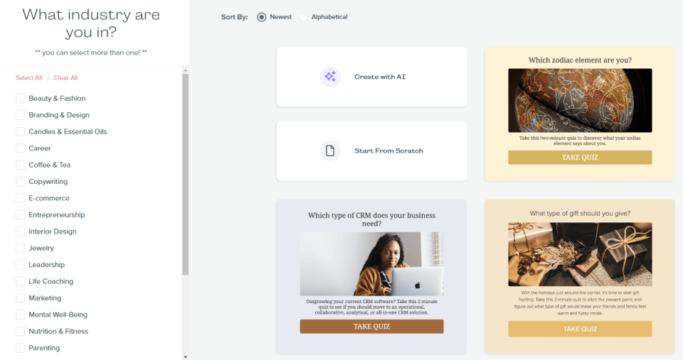 create a quiz lead magnet