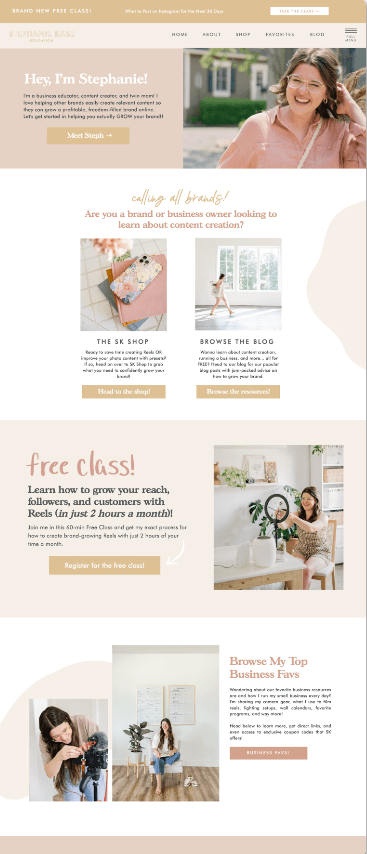 jena-showit-template-for-coaches an example of one of the top showit templates for coaches