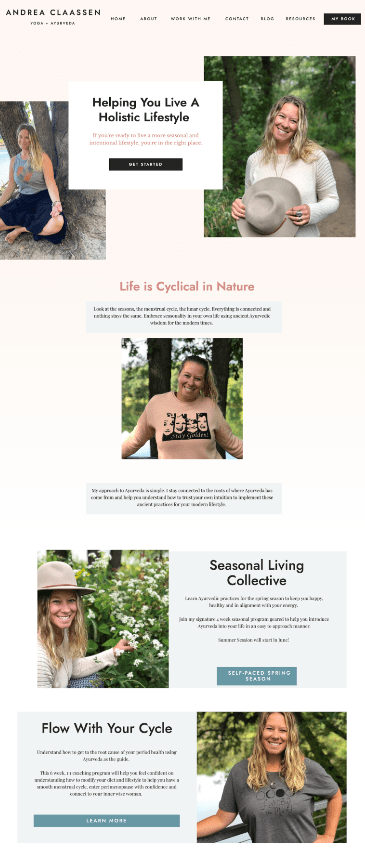 kate-showit-template-for-coaches an example of one of the top showit templates for coaches